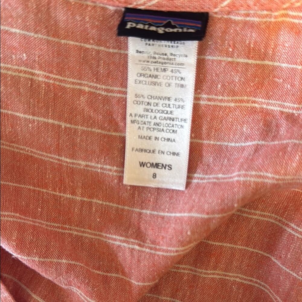 Patagonia island hemp crossover dress size 8 pink - Picture 4 of 4